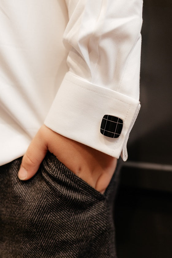 Boys' White Dress Shirt - French Cuffs Nihao Shirts Boys' White Dress Shirt - French Cuffs Nihao Shirts