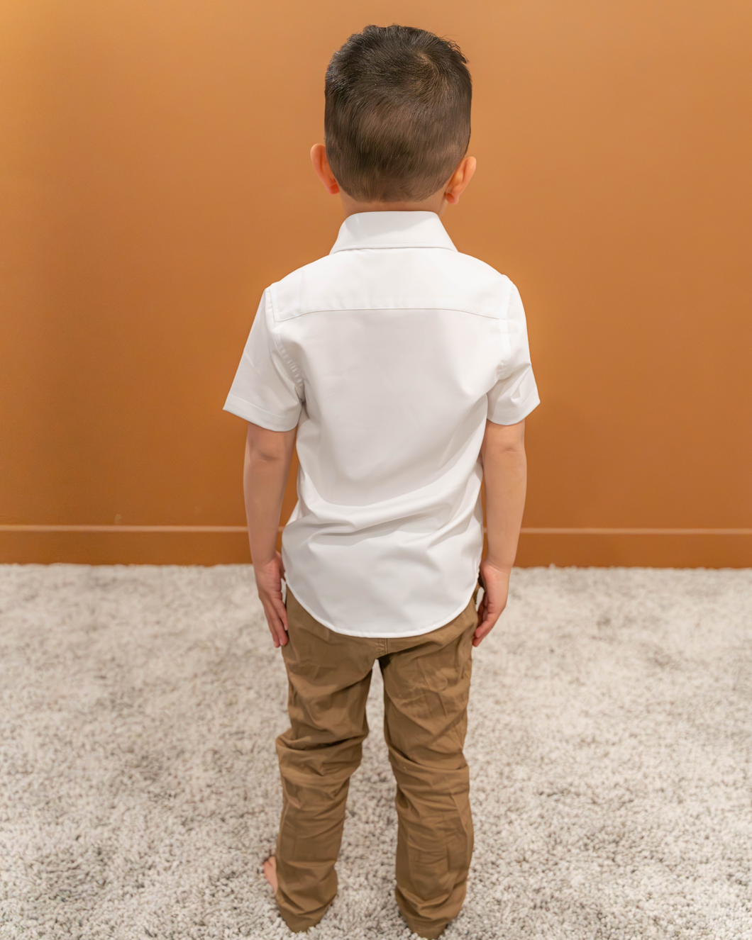 Boys' Ultimate White Dress Shirt - Short Sleeve