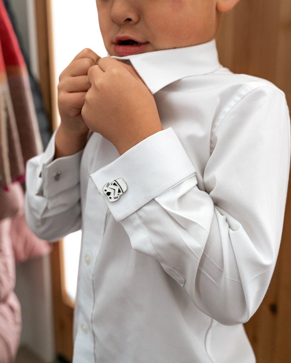 Boys' White Dress Shirt - French Cuffs