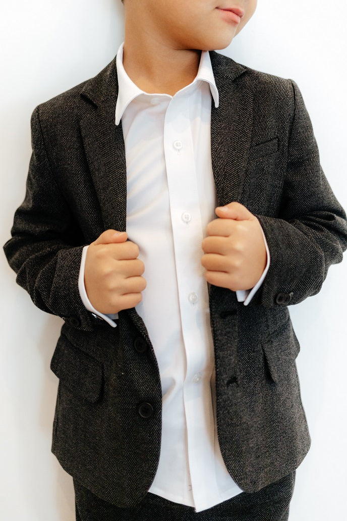 Boys' White Dress Shirt - French Cuffs