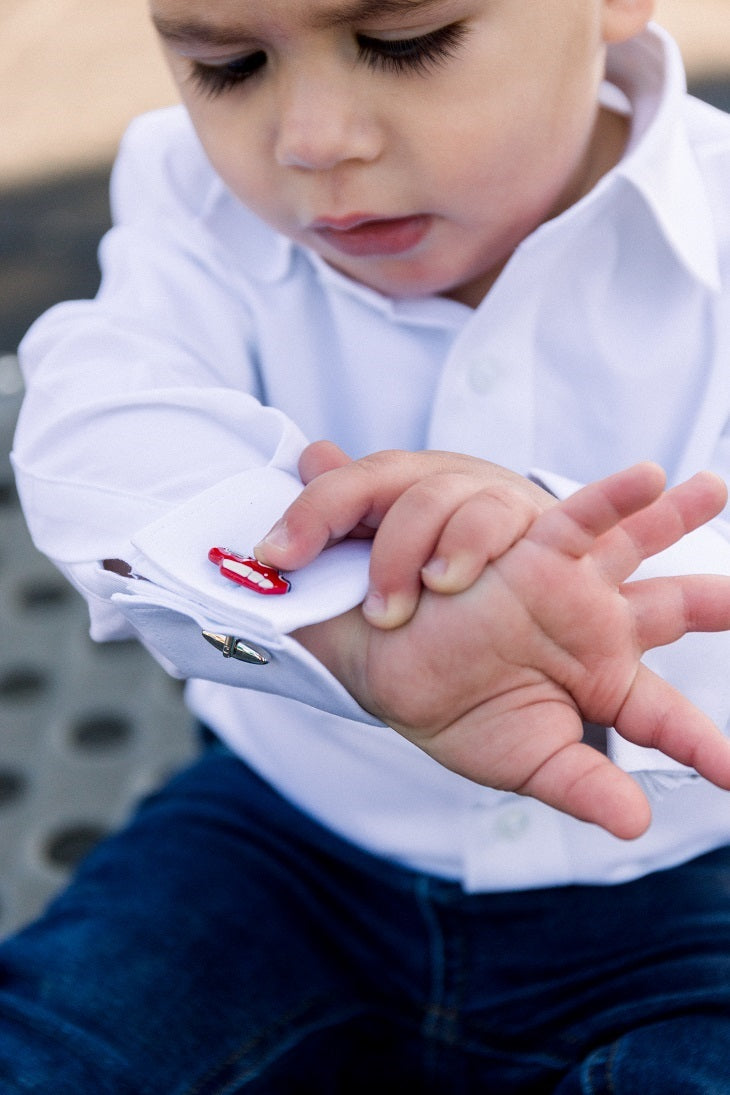 Boys' White Dress Shirt - French Cuffs