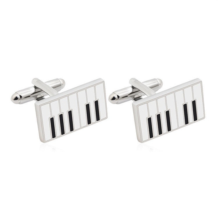 Cufflinks - Piano Keys (silver)