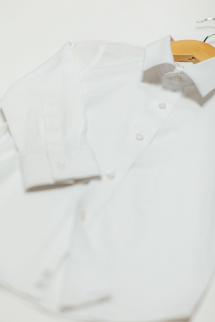 Boys' Ultimate White Dress Shirt - Normal Cuffs