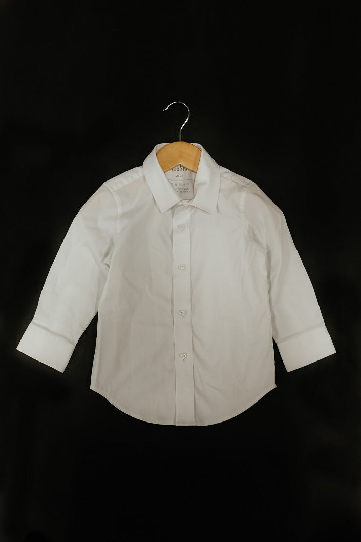 Boys' Ultimate White Dress Shirt - Normal Cuffs