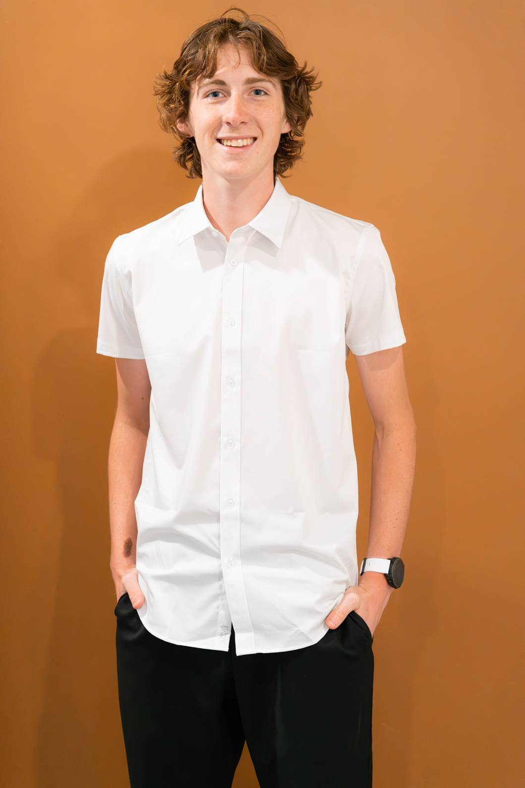 Teens' Ultimate White Dress Shirt - Short Sleeve