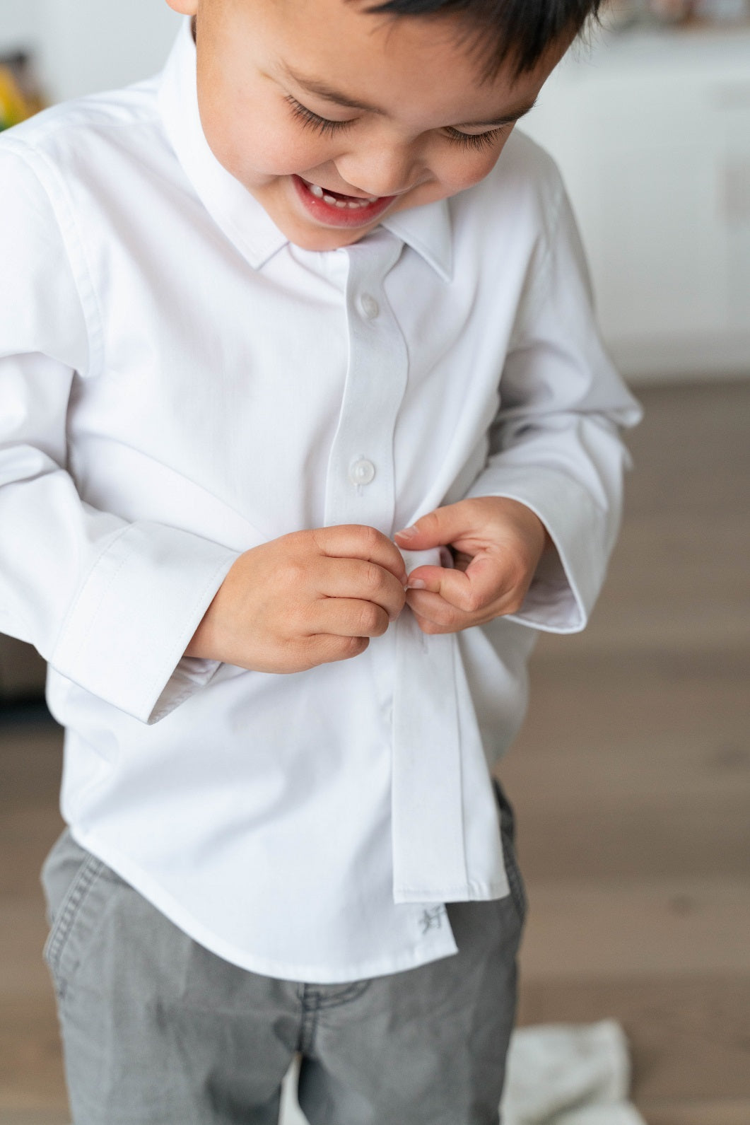 Boys' Ultimate White Dress Shirt - Normal Cuffs