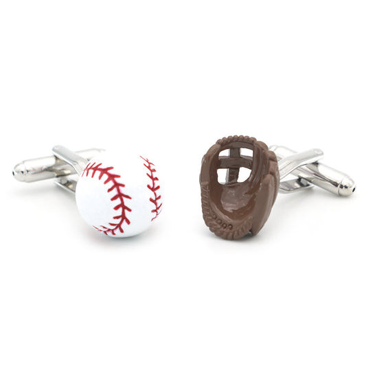 Cufflinks - Baseball and Glove