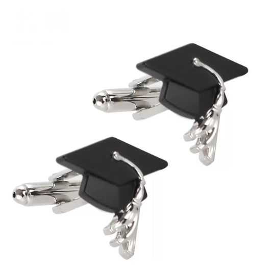 Cufflinks - graduation cap