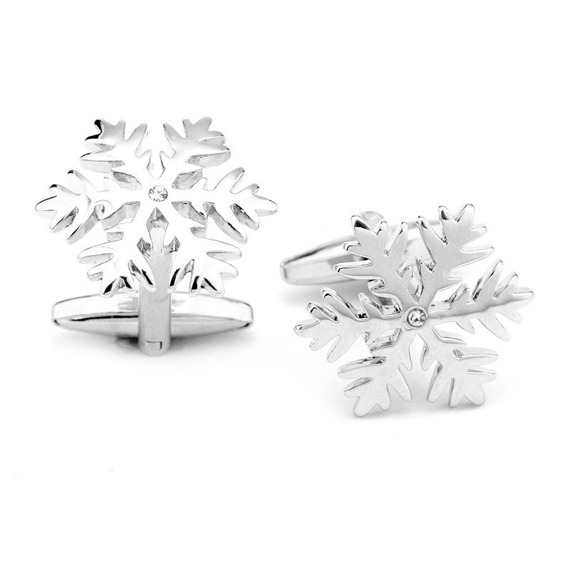 Cufflinks - snowflakes