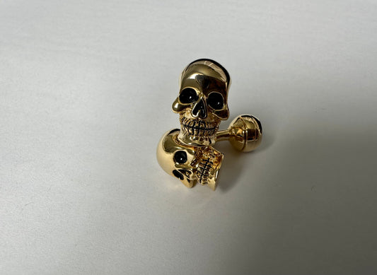 Cufflinks - Skull (Gold)